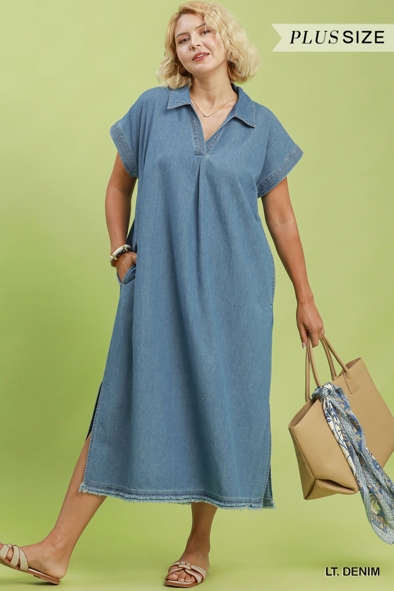 Ashley Denim Midi Dress