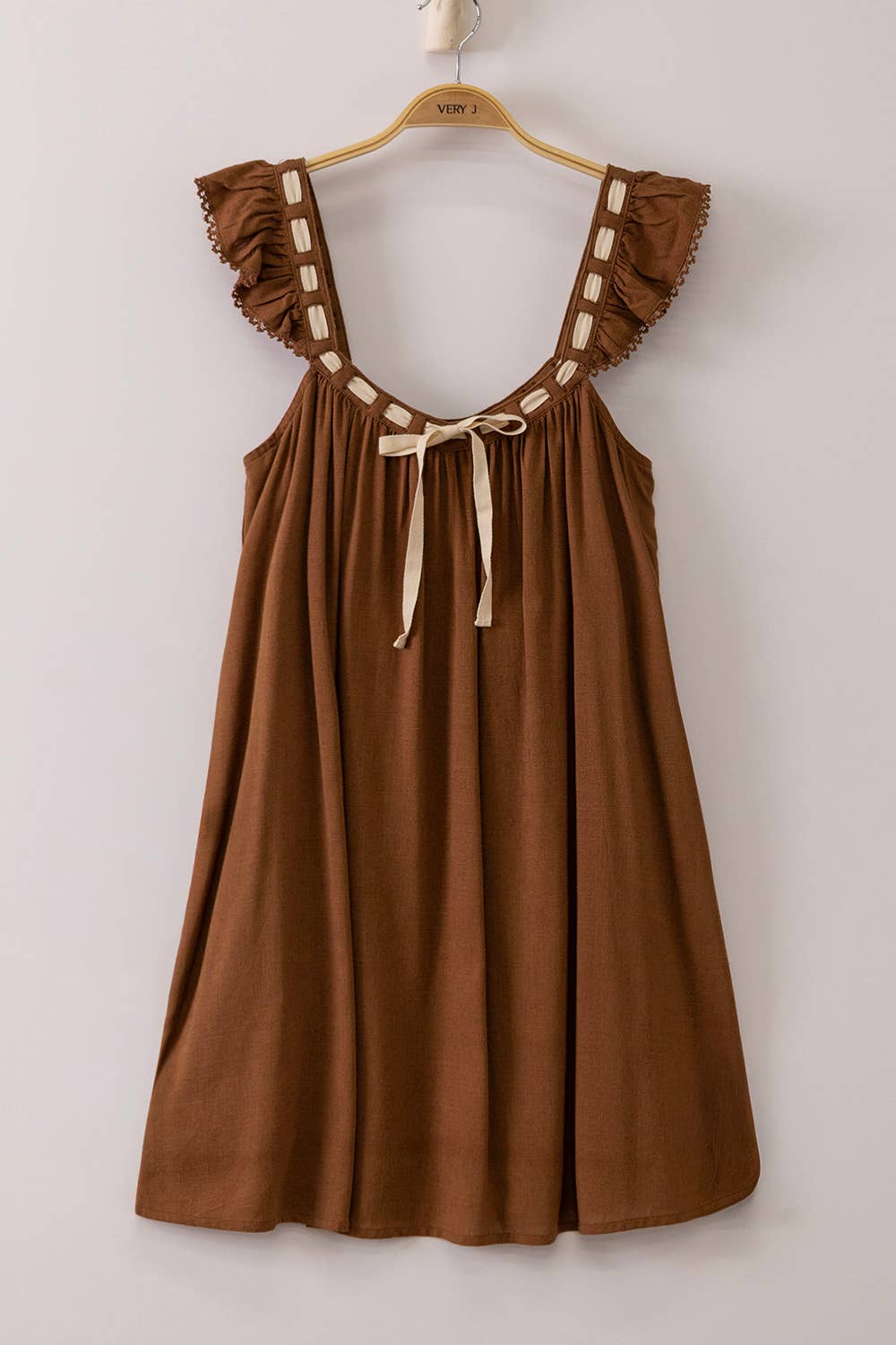Roxy Mocha Mini Dress