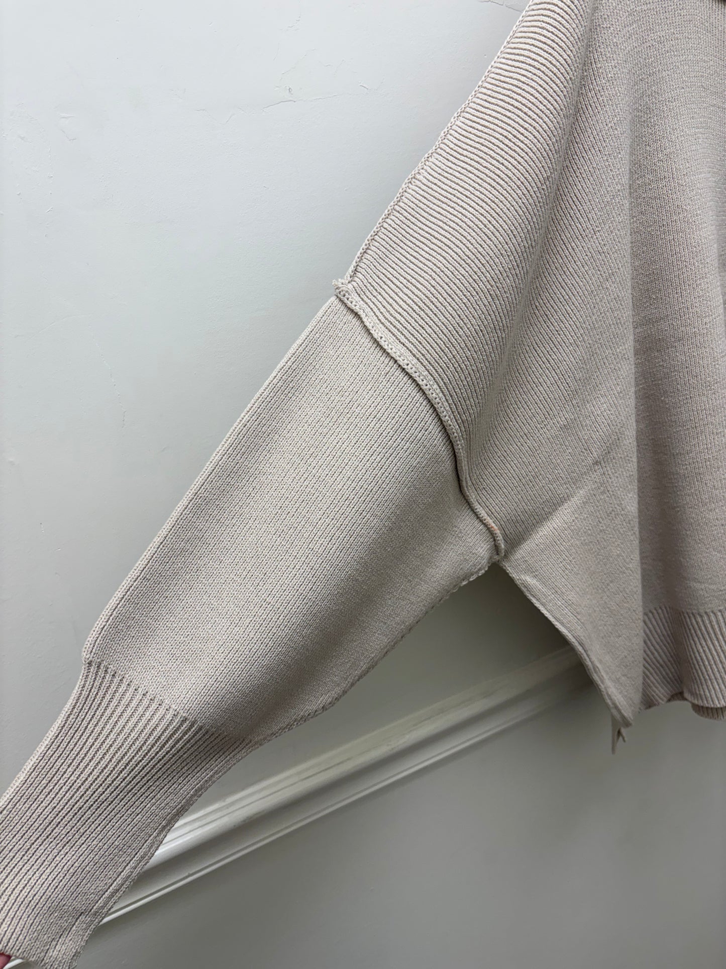 Margot Beige Oversized Sweater