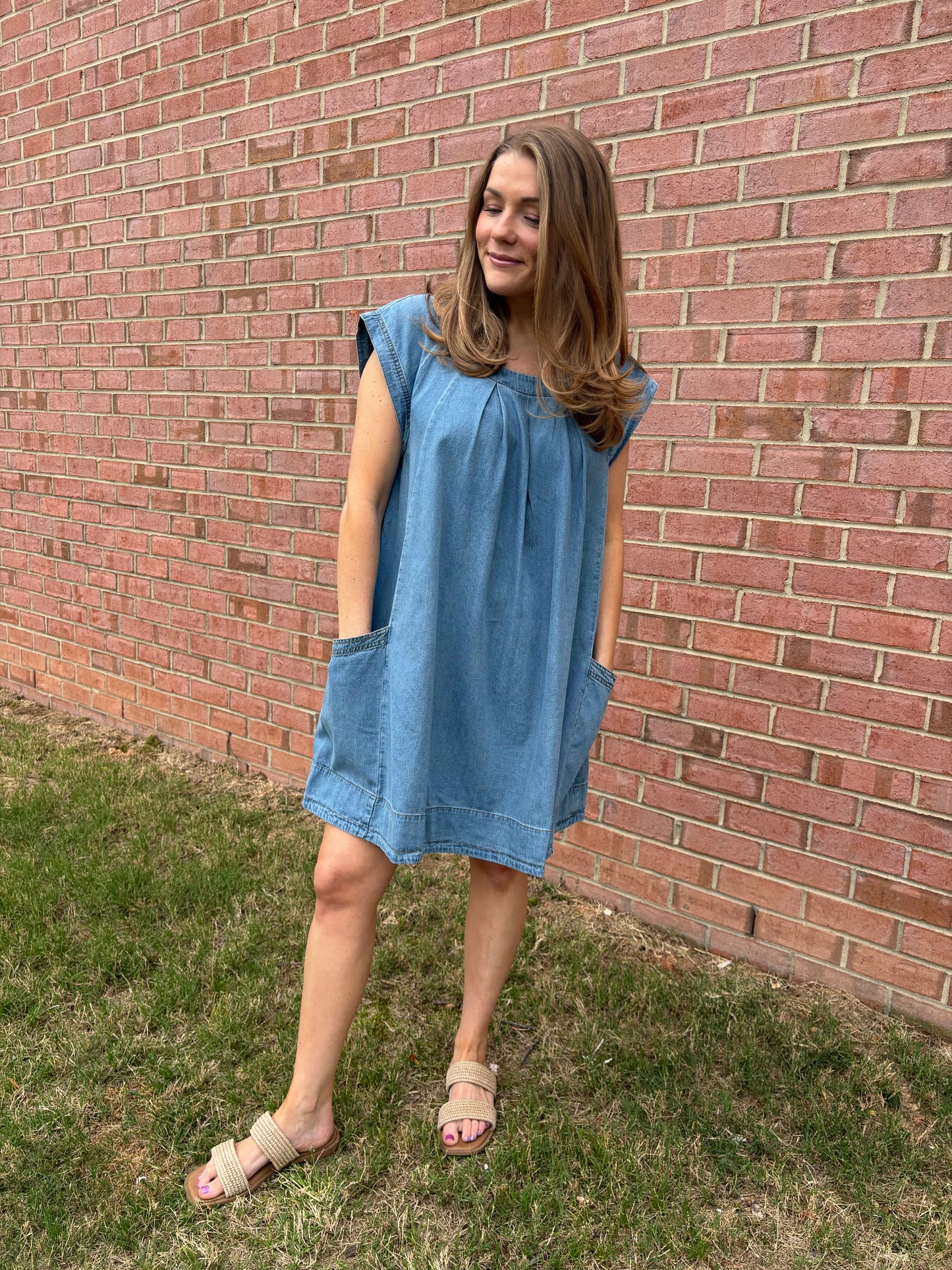Kit Washed Denim Mini Dress