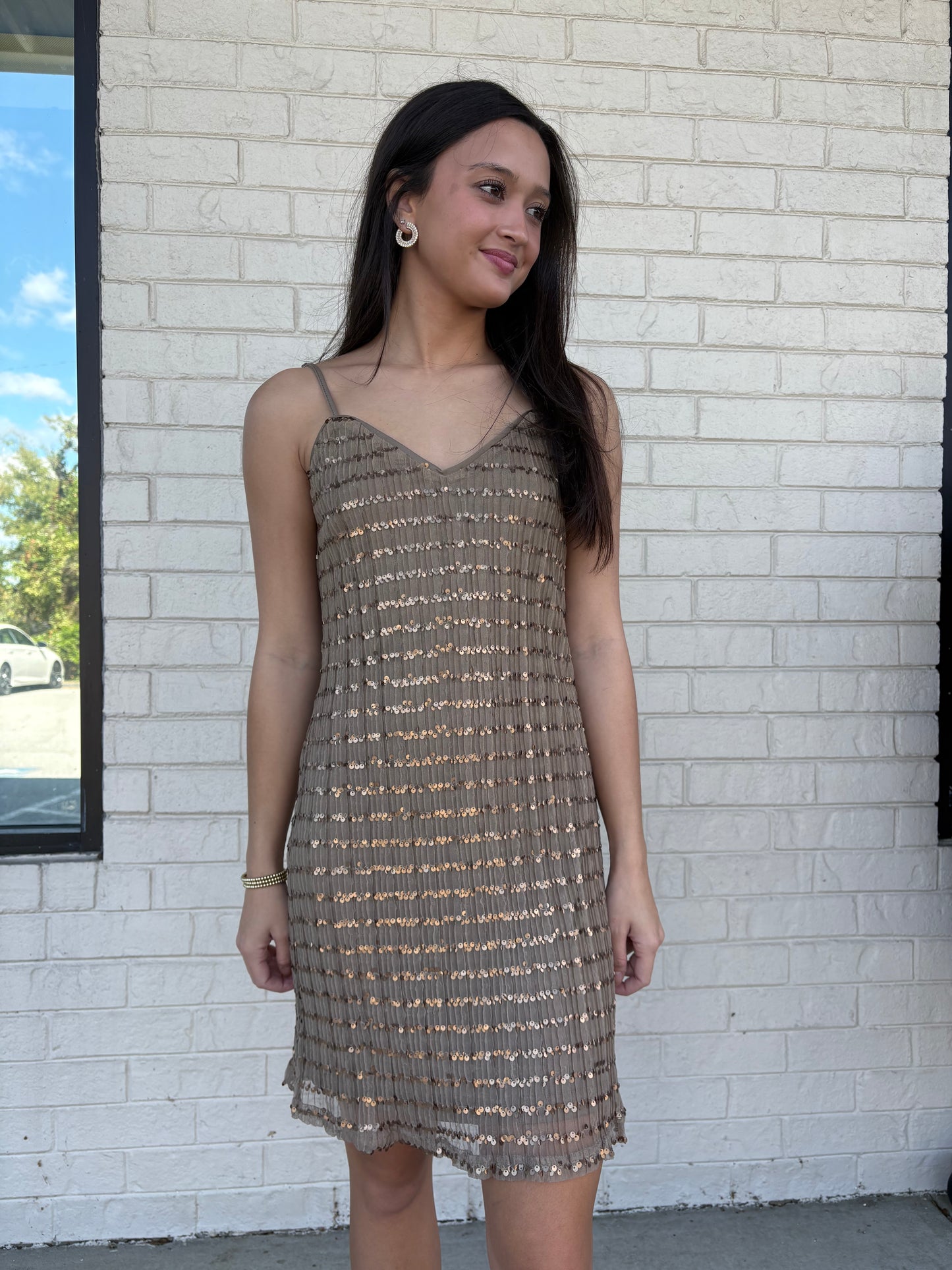 Gold Rush Sequin Mini Dress