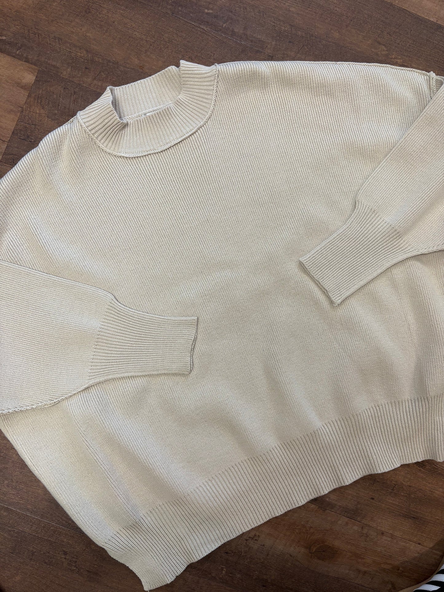Margot Beige Oversized Sweater