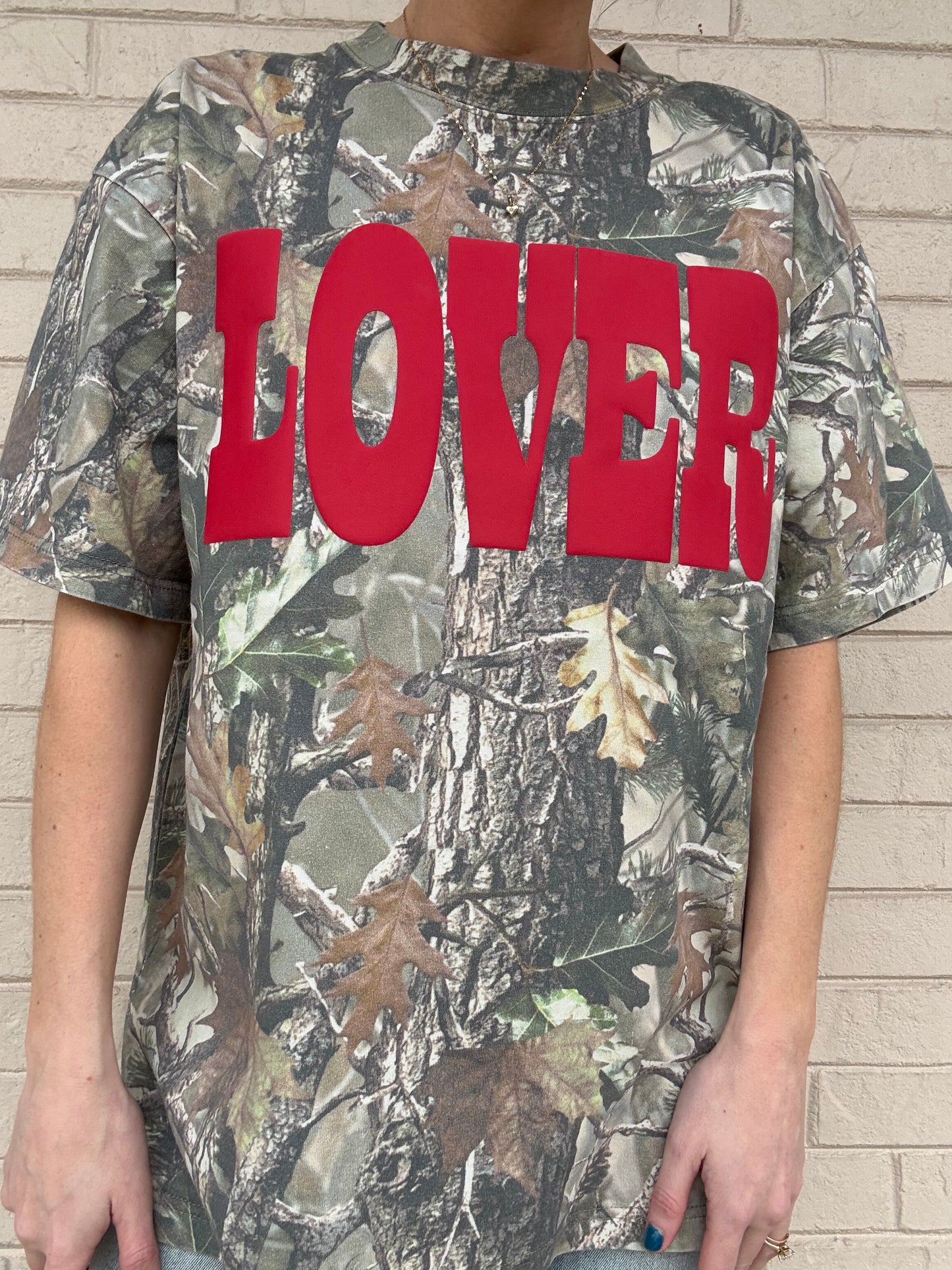 LOVER Puff Camo Oversized Tee