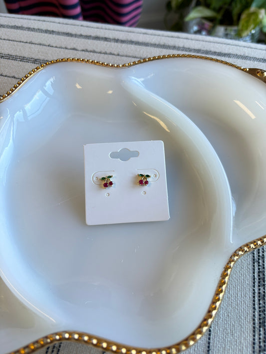 Cherry Stud Earrings