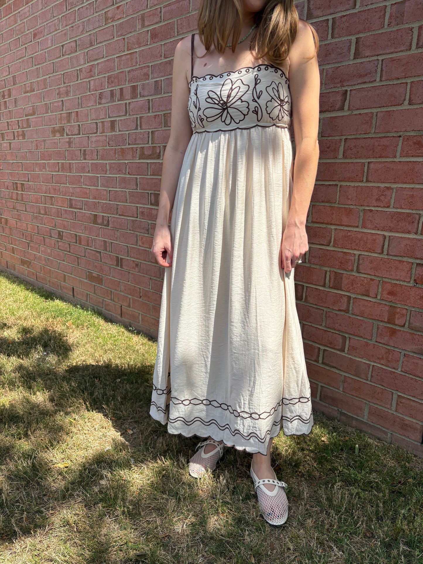 Coco Embroidered Maxi Dress