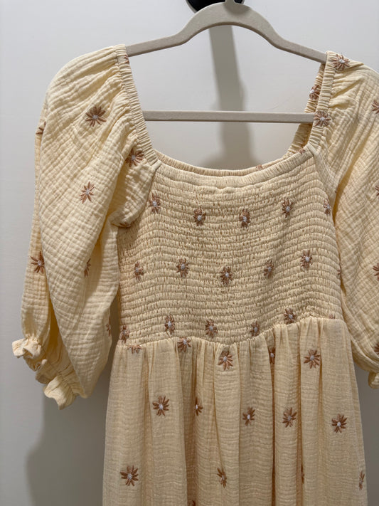 Bailey Cream Embroidered Maxi Dress