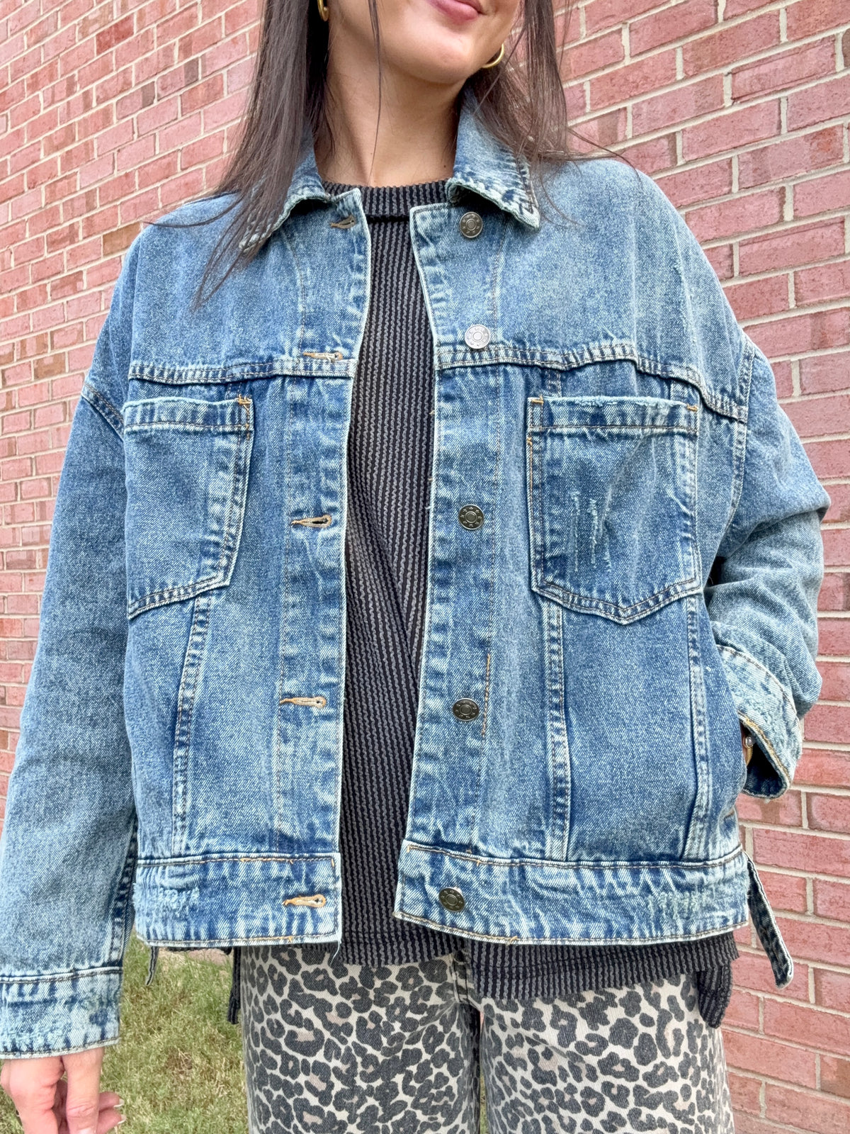 Washed Denim Shacket