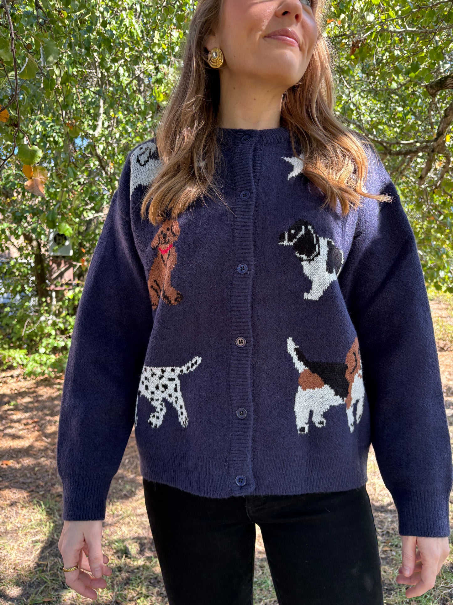Dog Knit Cardigan