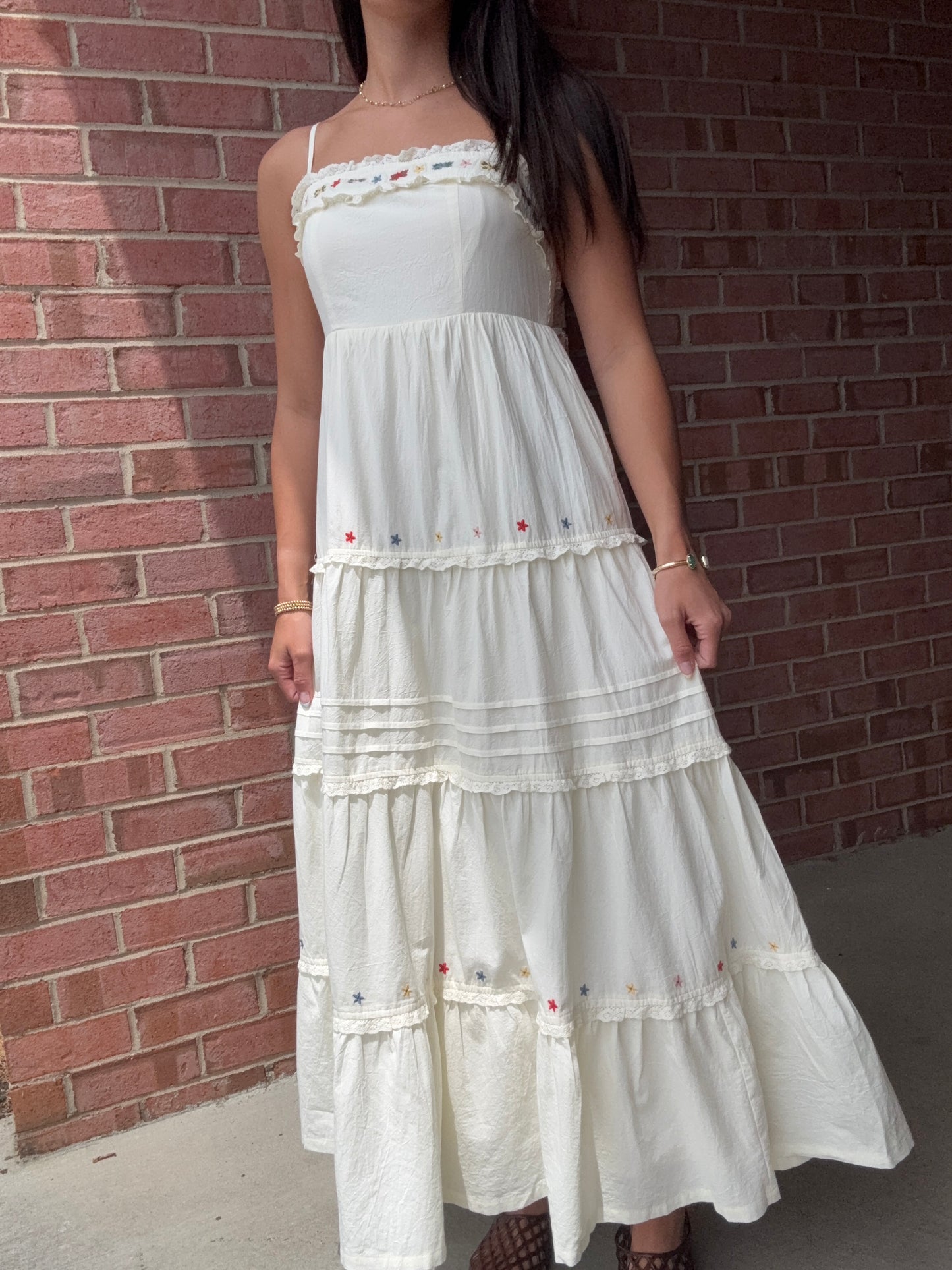 Capri Embroidered Maxi Dress