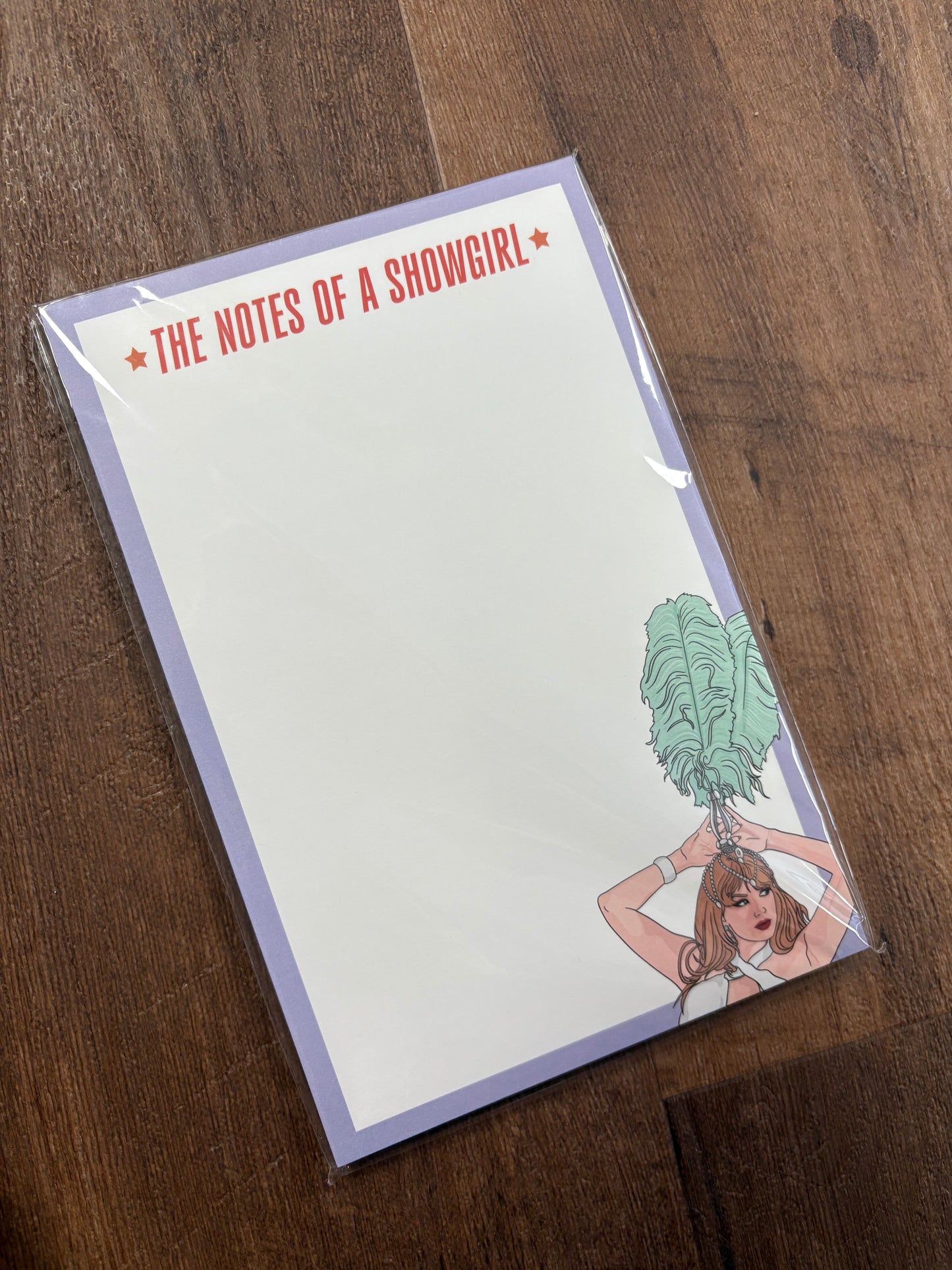 Notes of a Showgirl Notepad