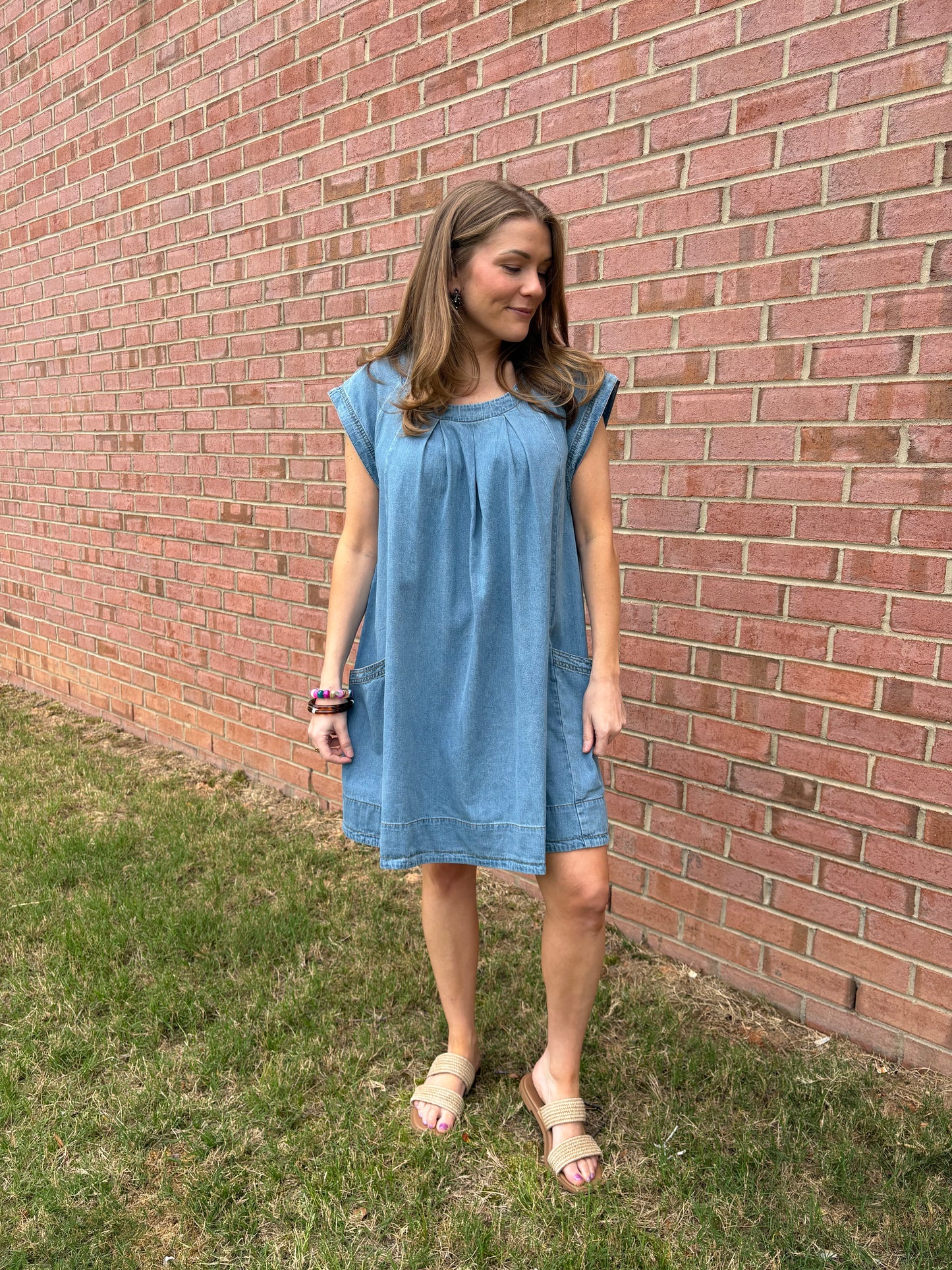 Kit Washed Denim Mini Dress