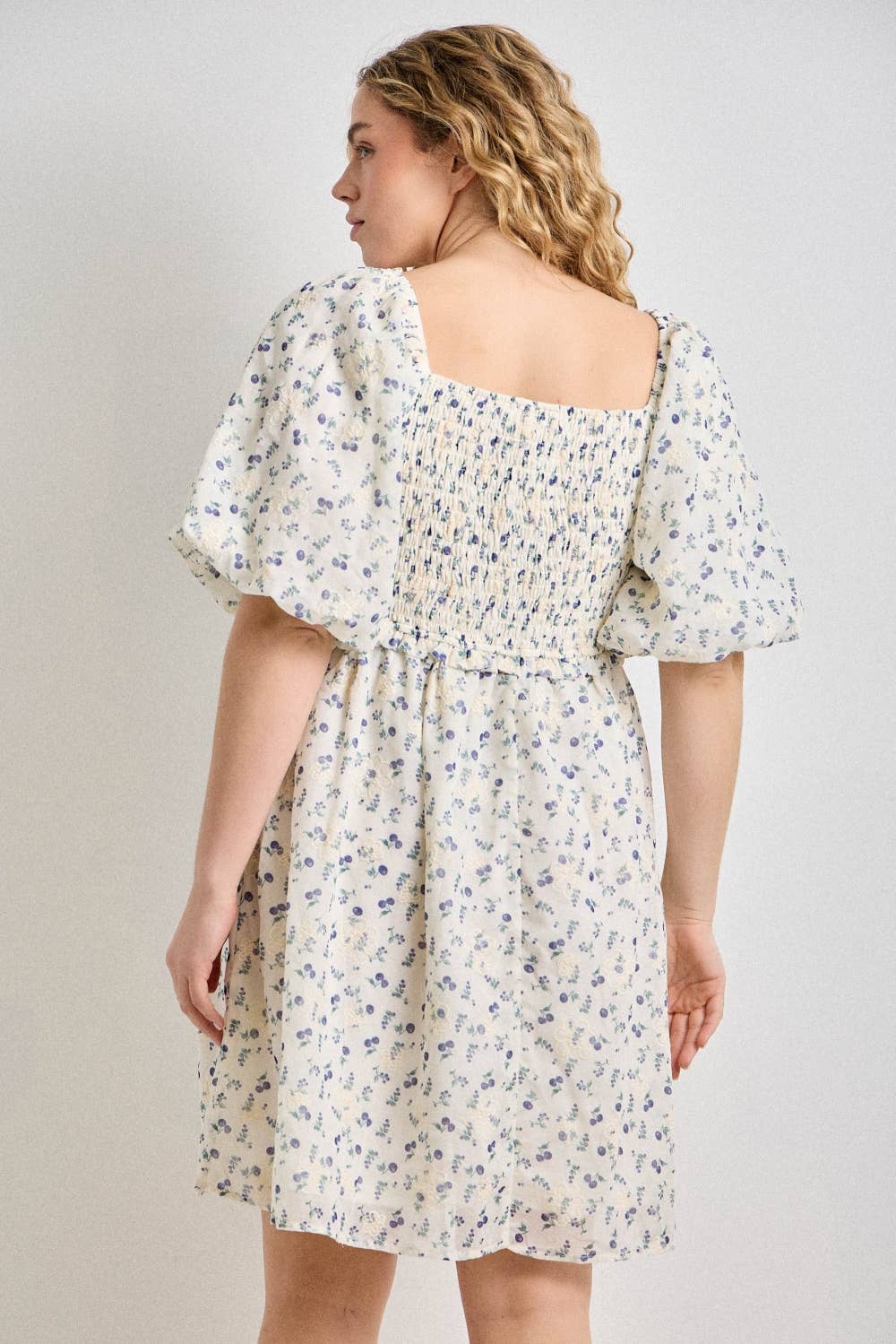 Melissa Floral Embroidered Mini Dress