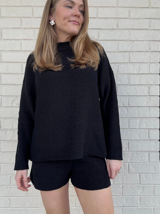 Kayla Black Sweater Matching Set