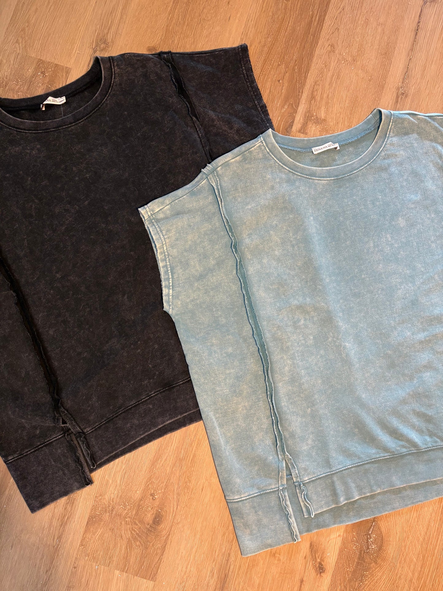 French Terry Washed Top