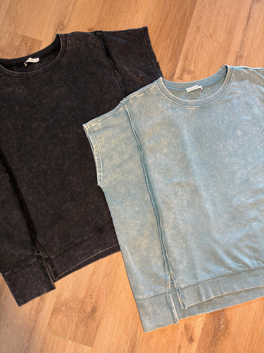 French Terry Washed Top