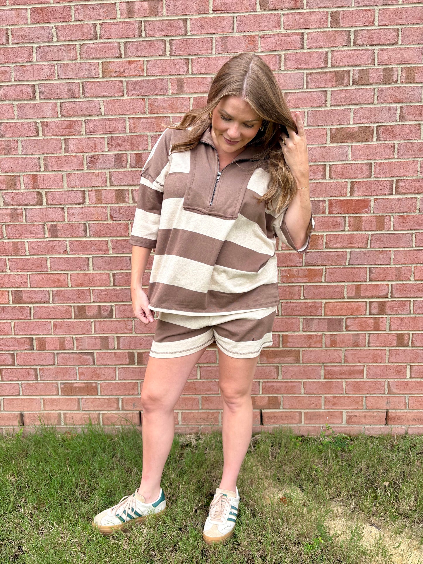 Benson Mocha Striped Set