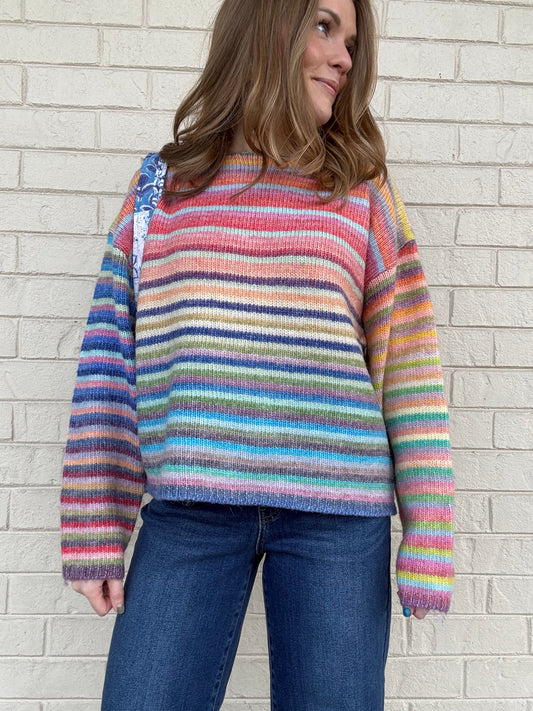 Rainbow Row Striped Sweater