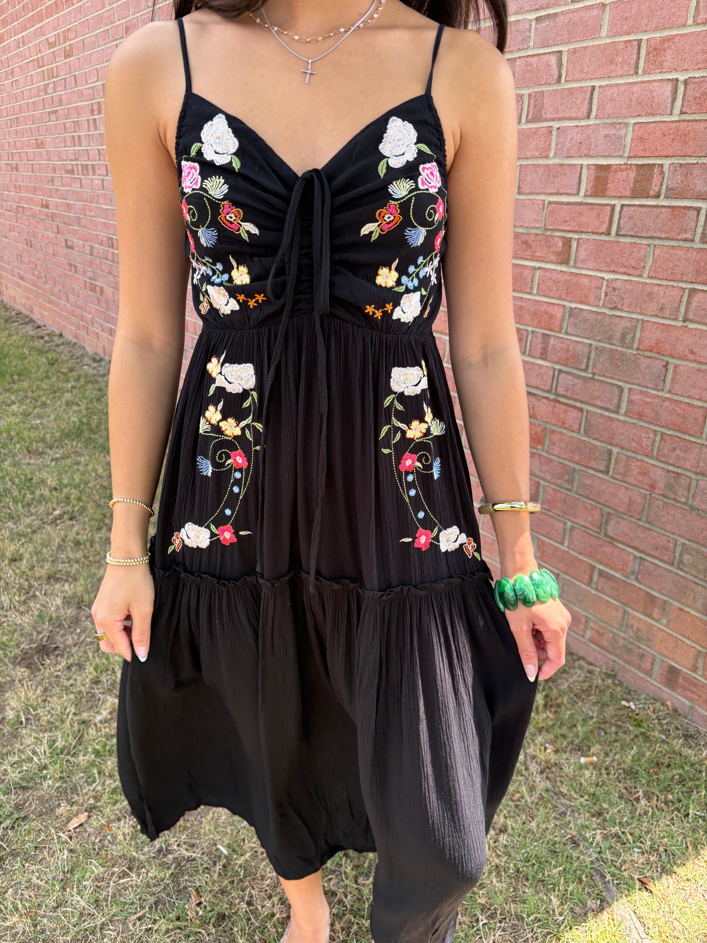 Free Spirit Embroidered Midi Dress