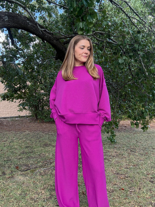 Kennedy Plum Matching Set