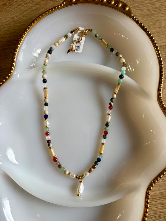 Earth & Sea Pearl Necklace