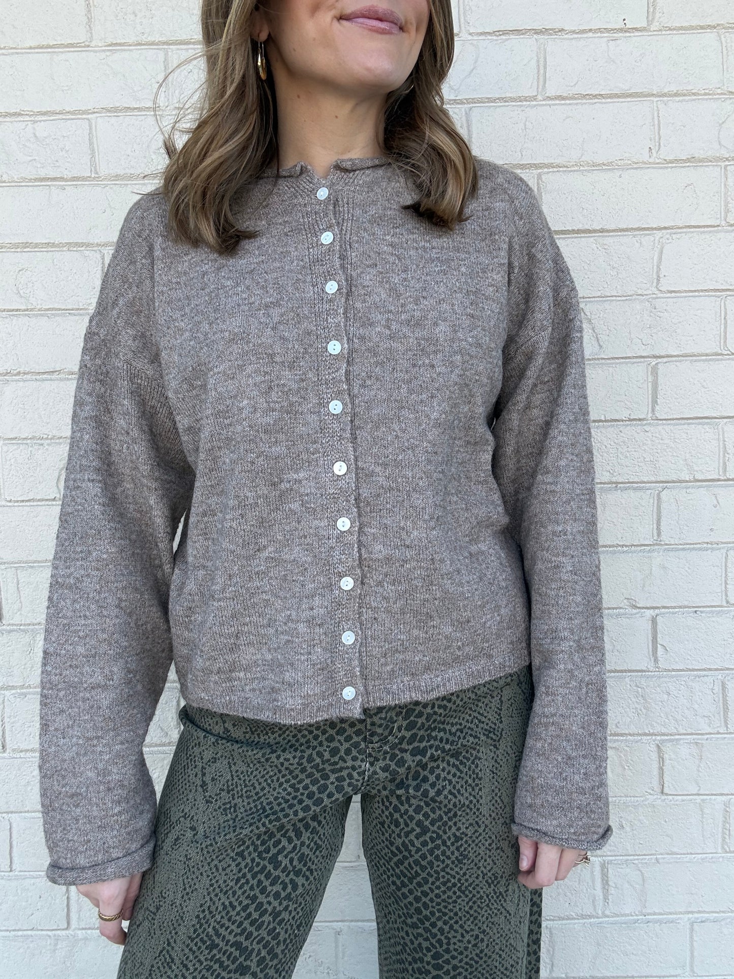 Jacie Mocha Cardigan