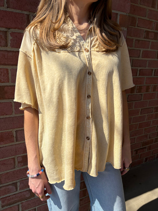 Eden Butter Yellow Blouse