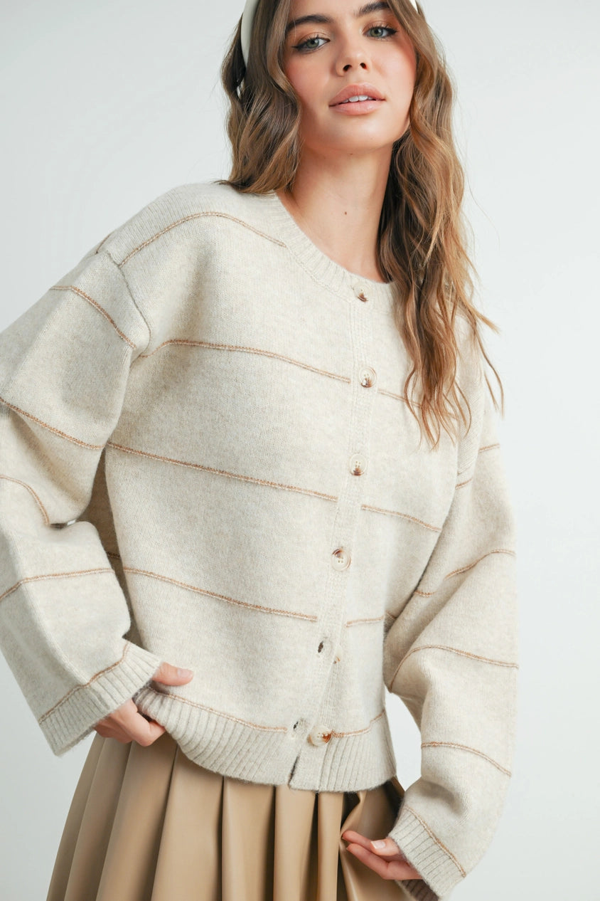 Ivory Button Cardigan