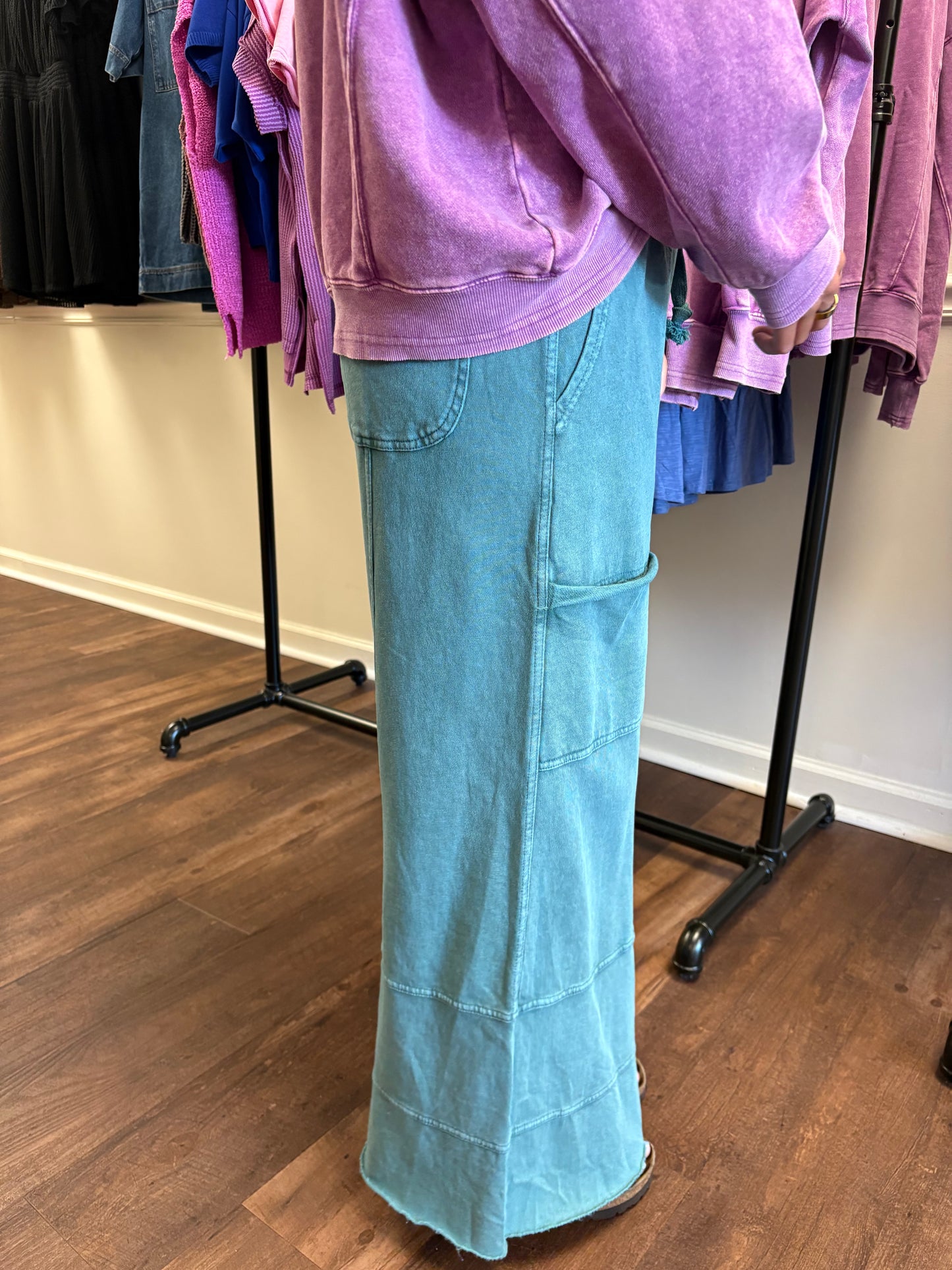 Georgie Teal Pants