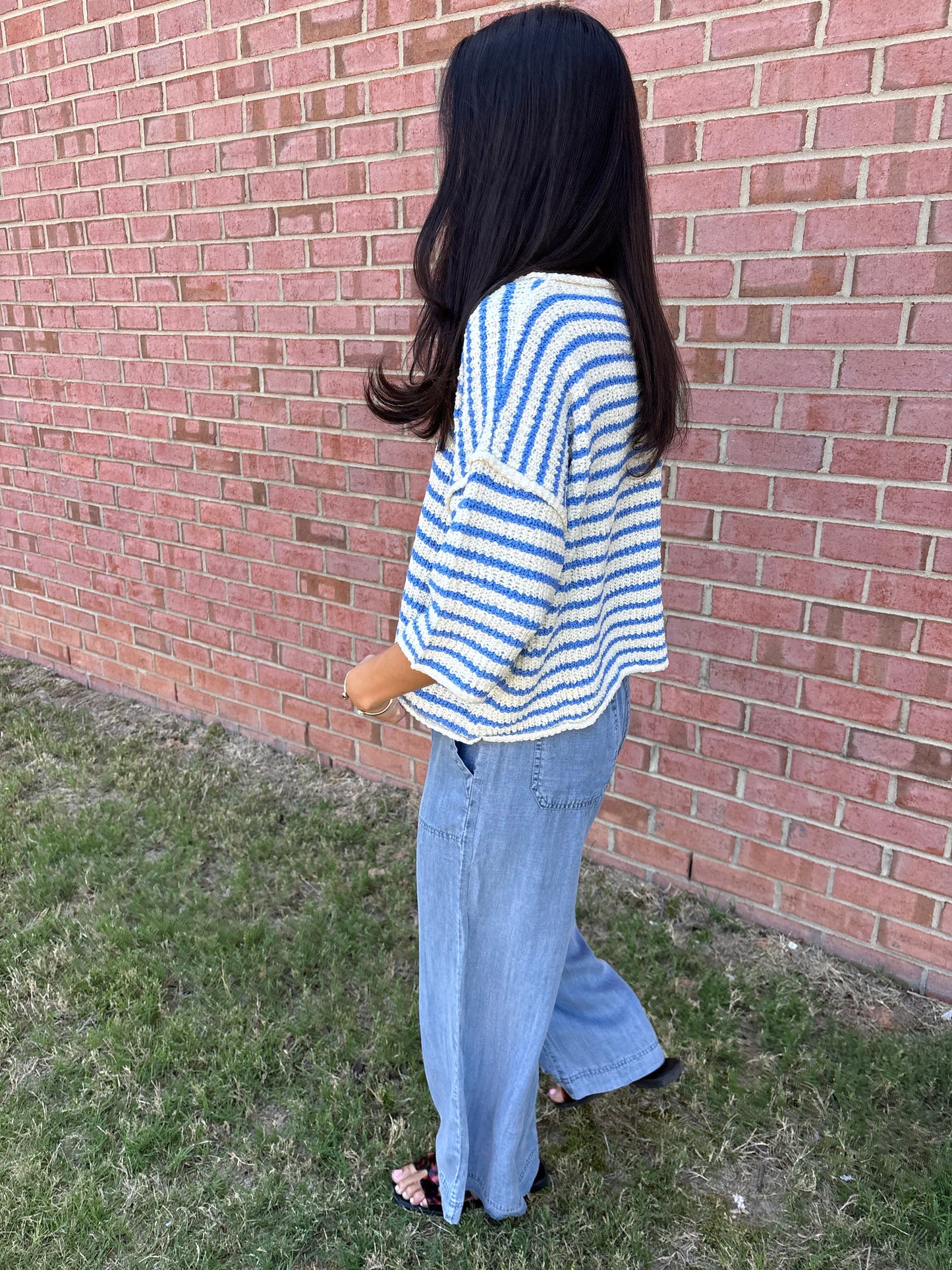Everyday Washed Denim Soft Wide Leg Pants