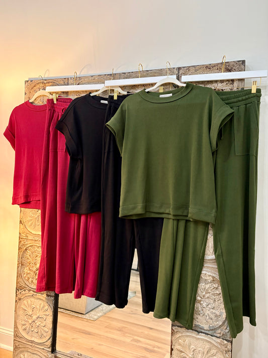 Gracie Ribbed Matching Sets
