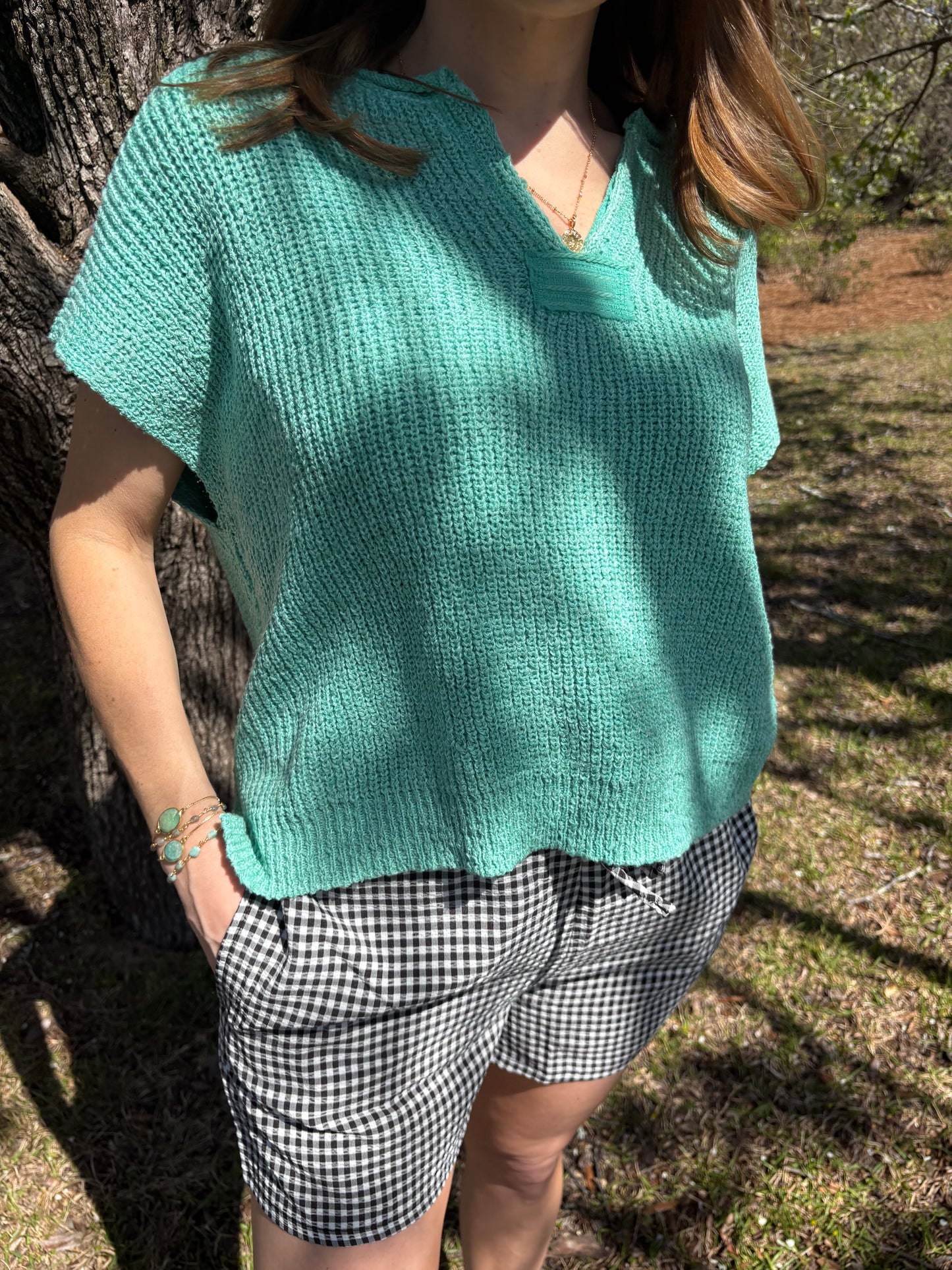 Jules Mint Sweater Top