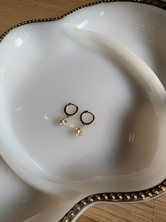 North Star Huggie Earring