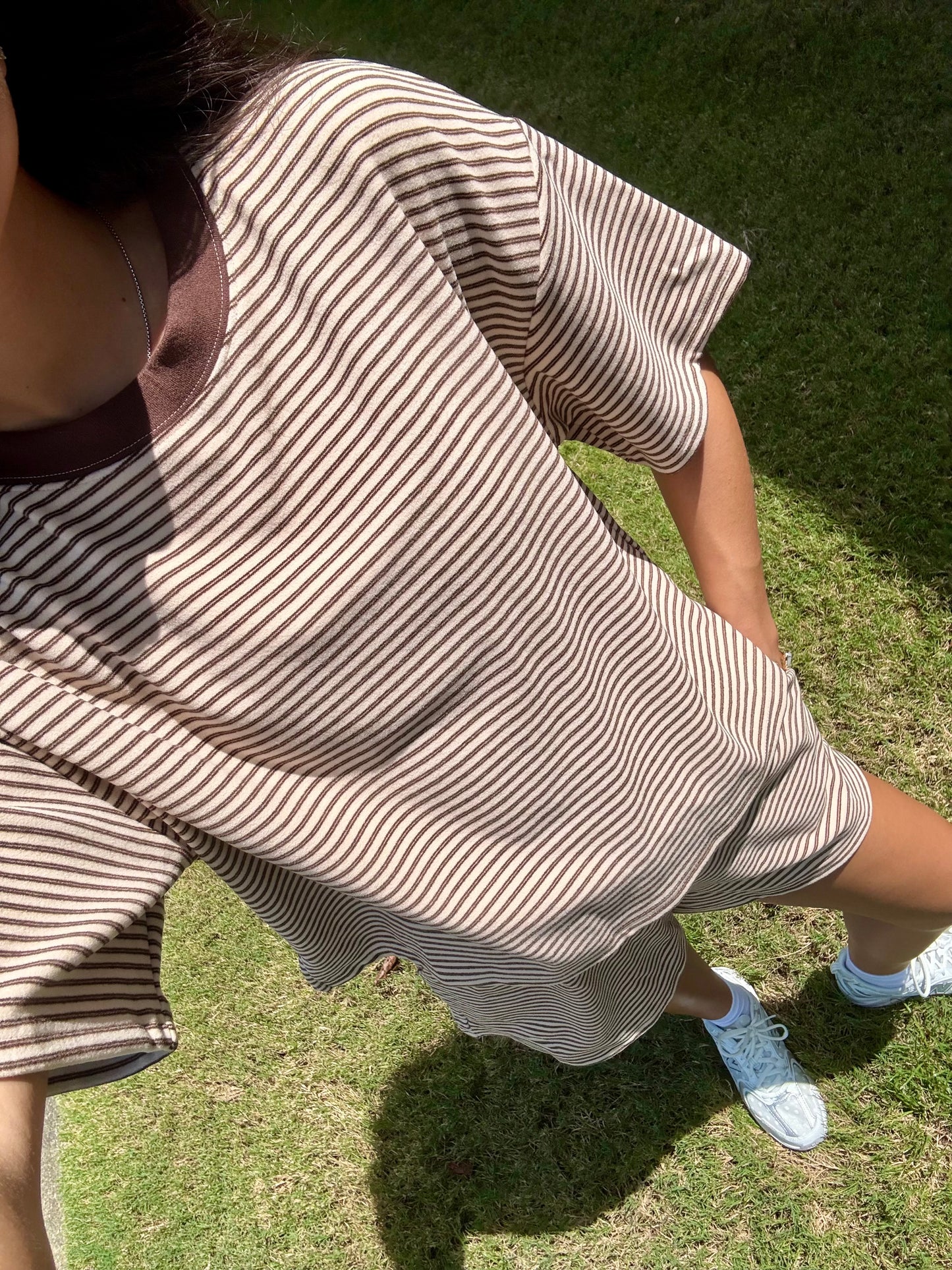Buttery Soft Cream Striped Matching Set