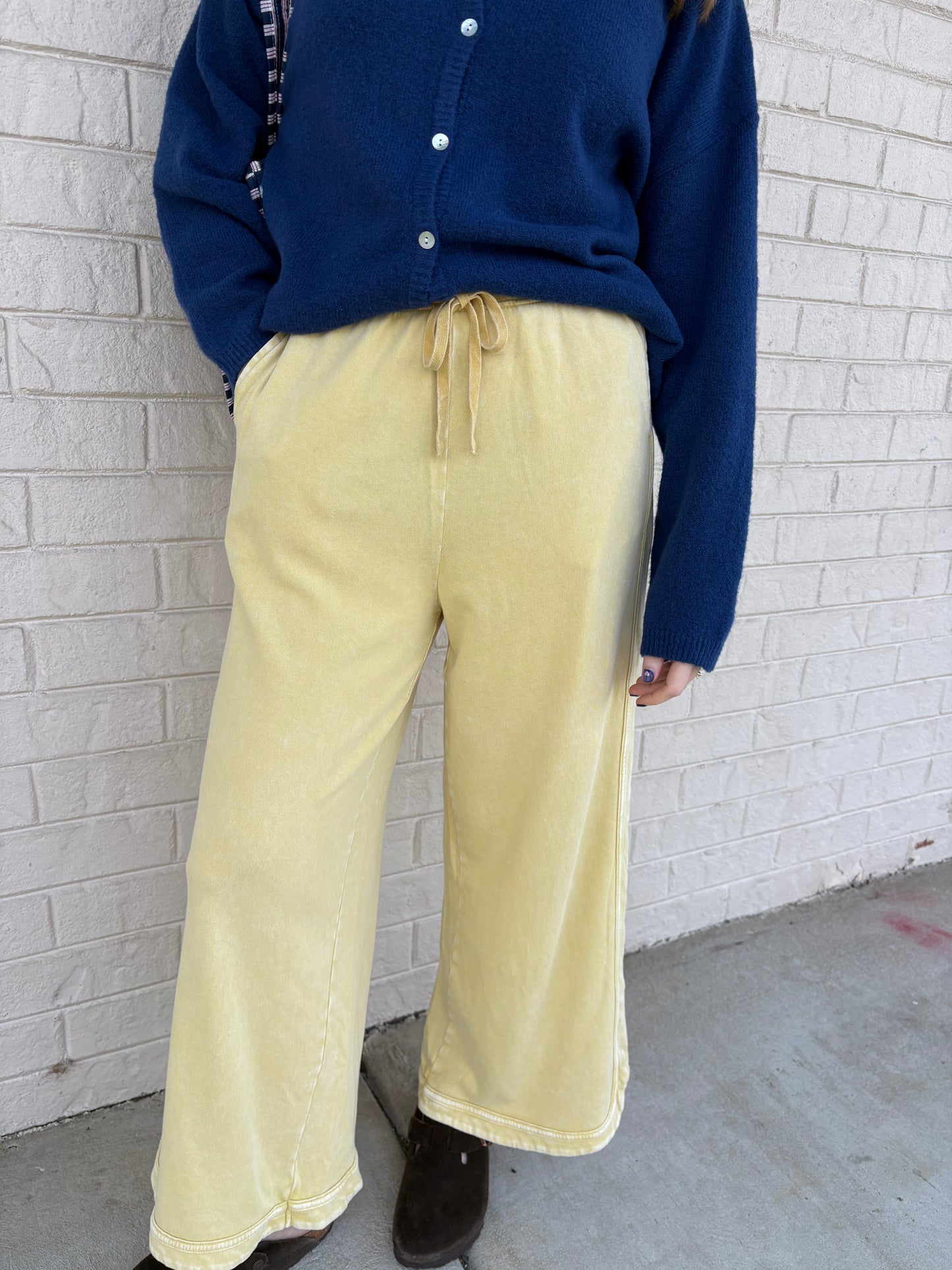 Lemon Washed Pants