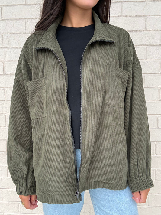 Olive Corduroy Jacket
