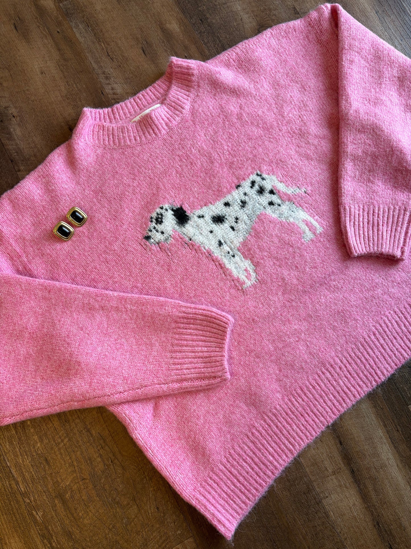 Pink Dalmatian Sweater