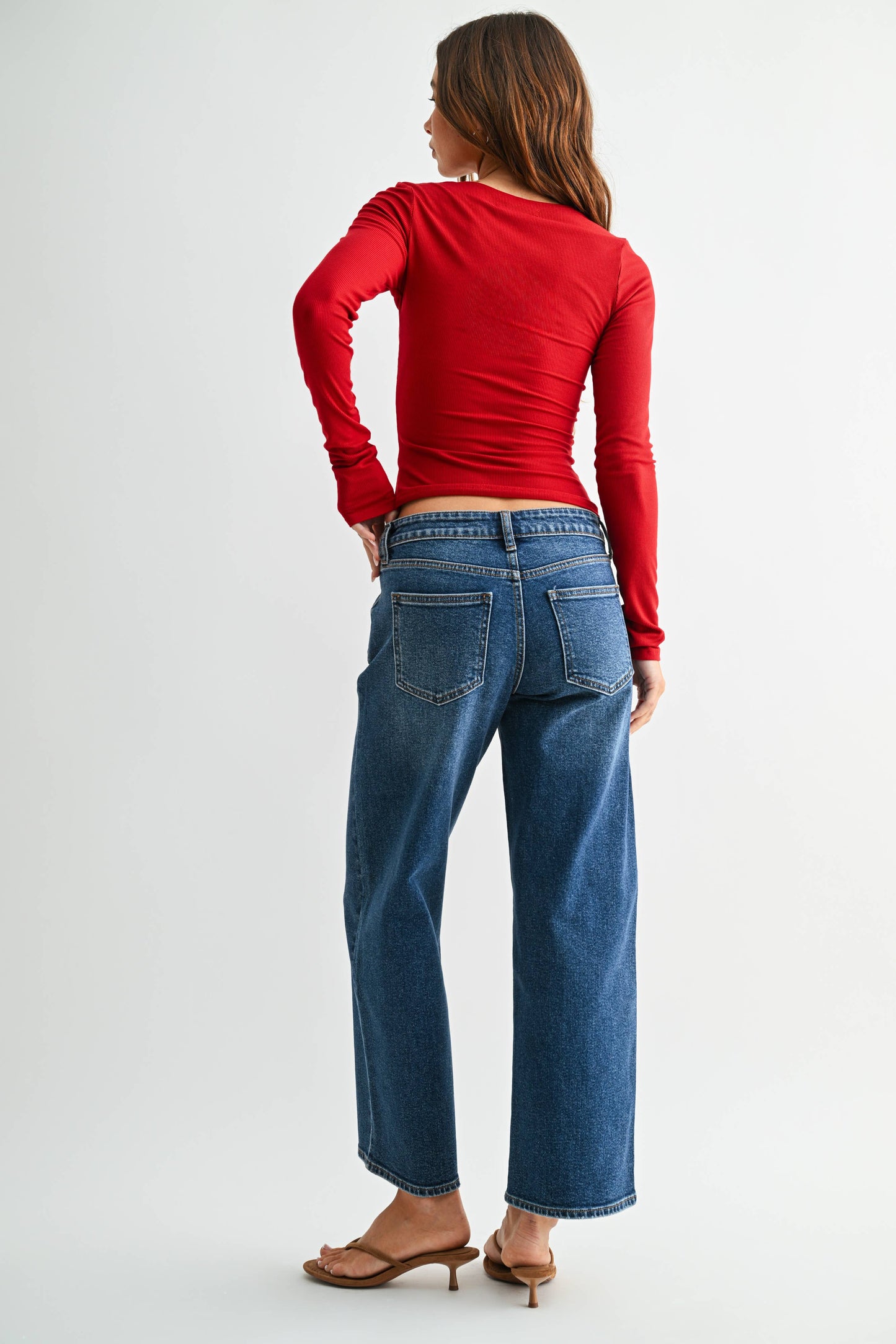 Ankle Length Dark Straight Just USA Denim
