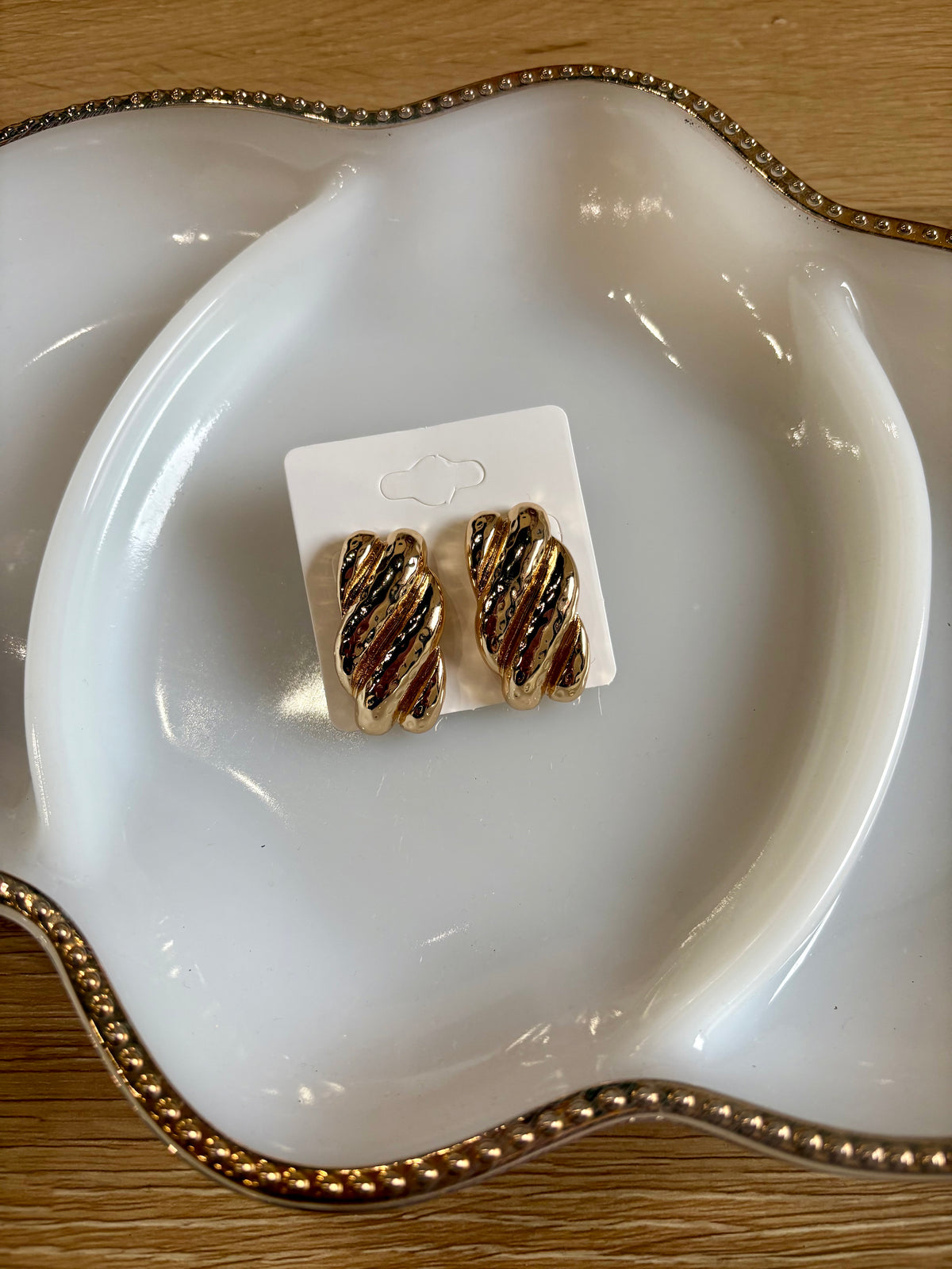 Gold Statement Stud