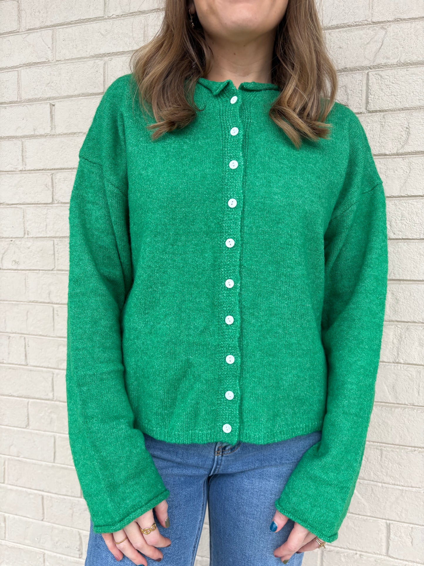 Jacie Kelly Green Cardigan