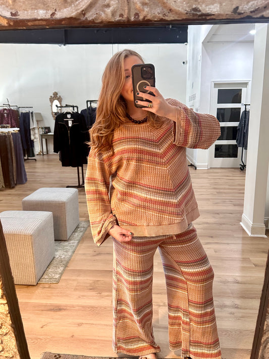 Spiced Cider Knit Matching Set