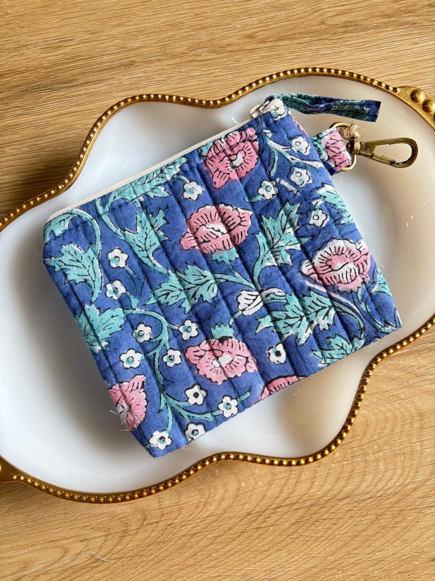 Mini Quilted Zipper Pouches