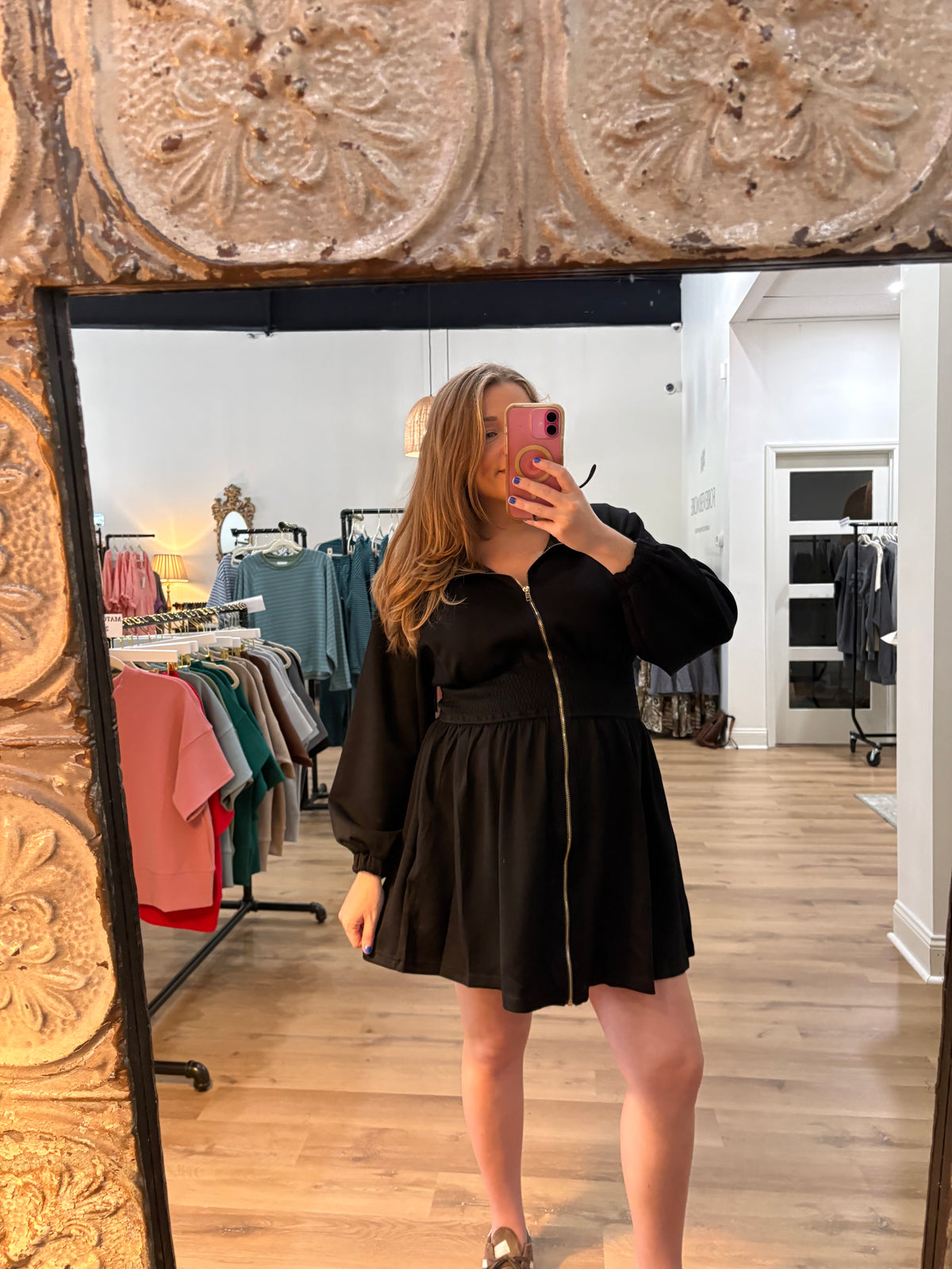 Running Errands Black Dress