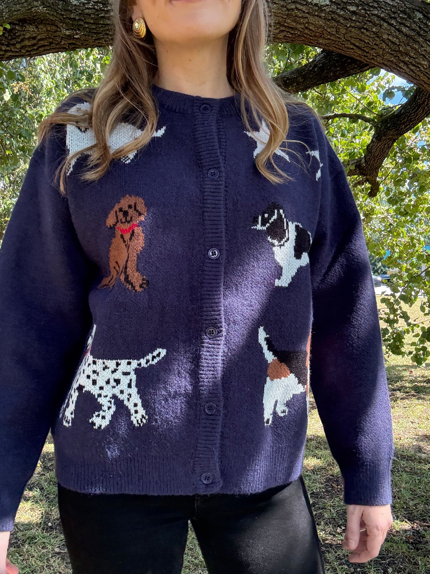 Dog Knit Cardigan