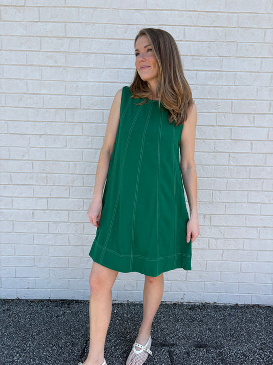 Azalea Green Mini Dress