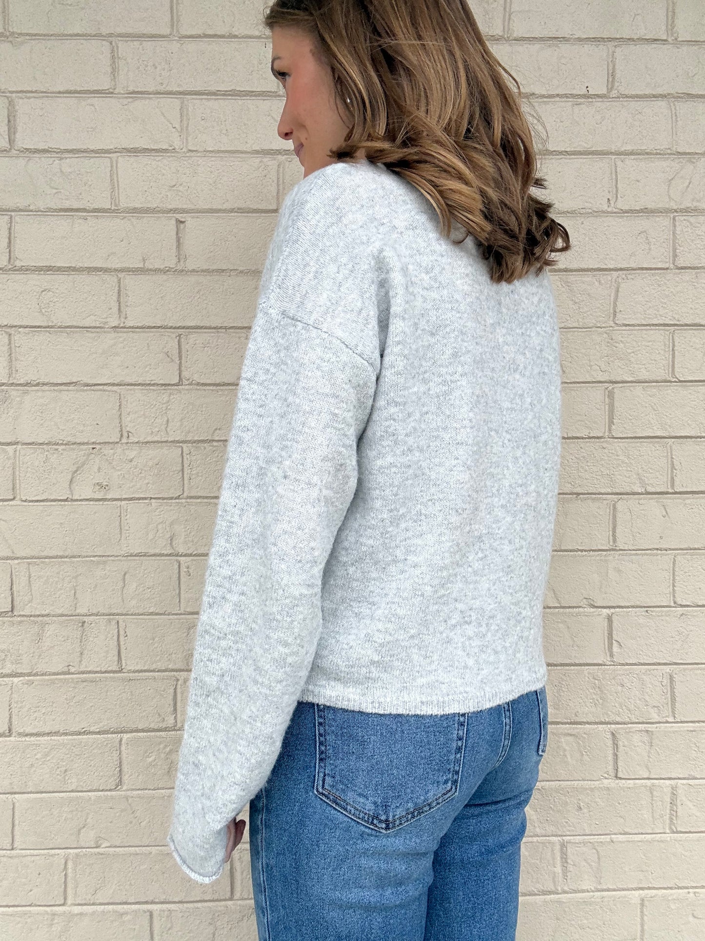 Jacie Light Grey Cardigan