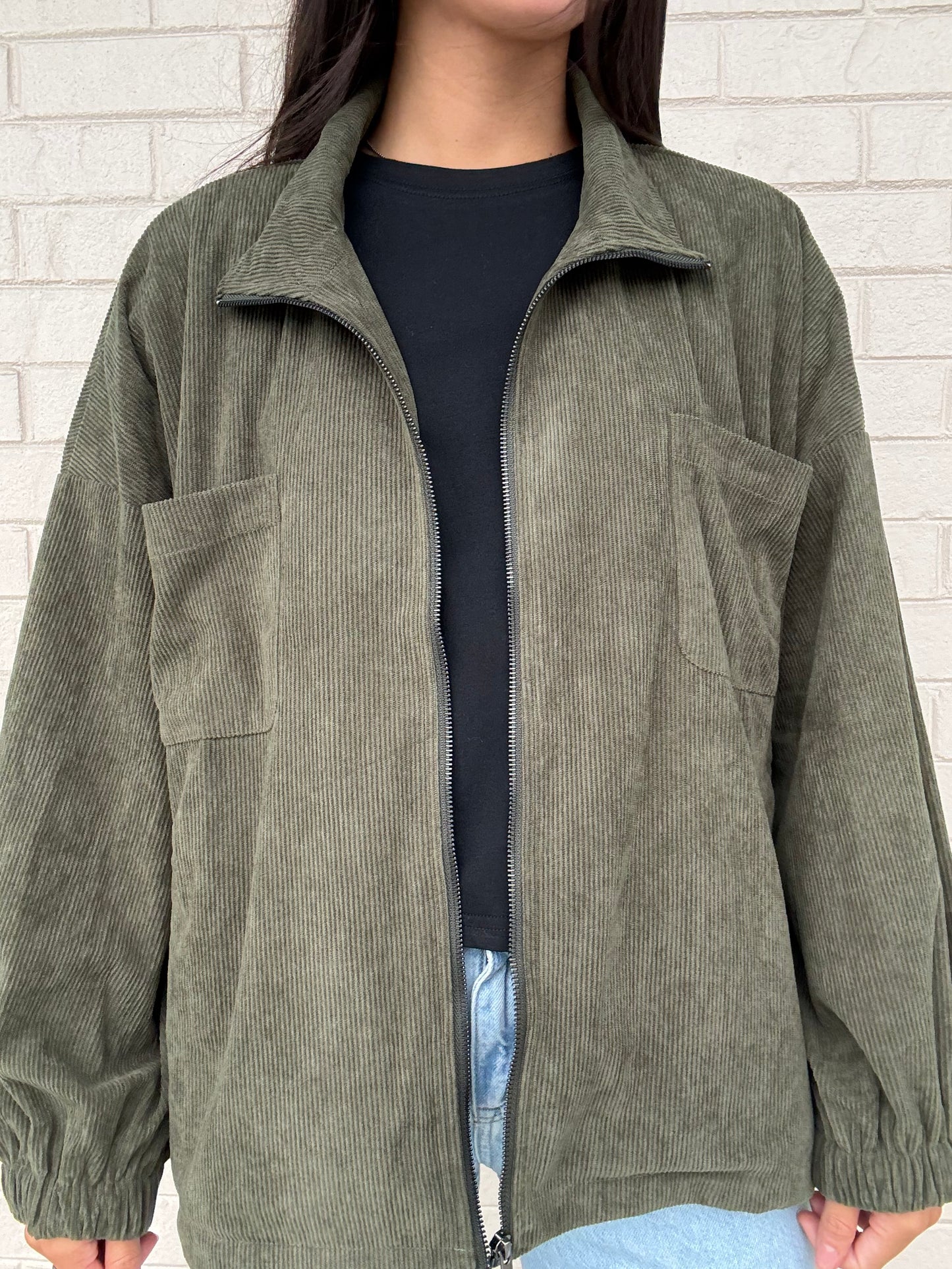 Olive Corduroy Jacket