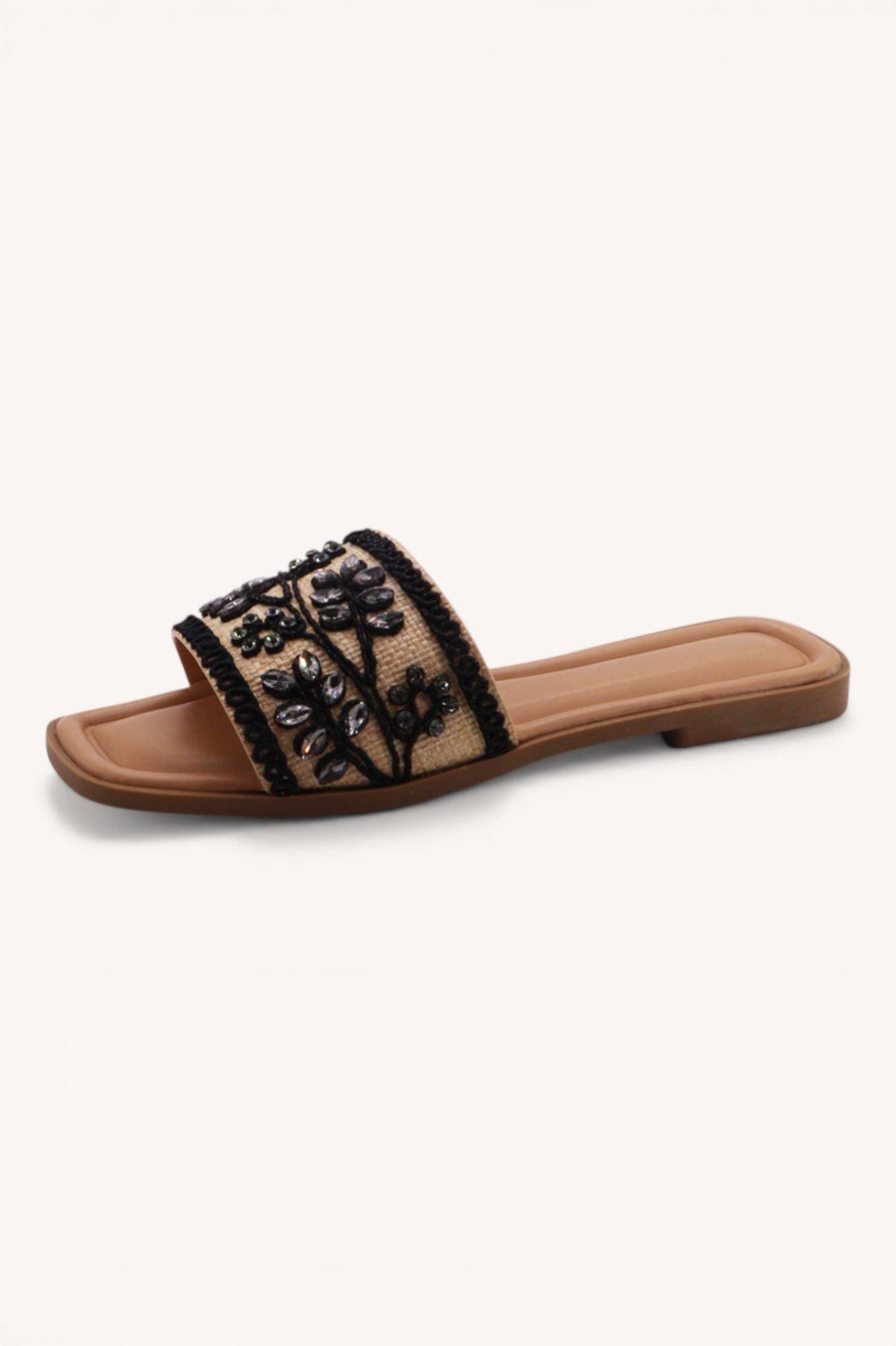 Beaded Raffia Sandal