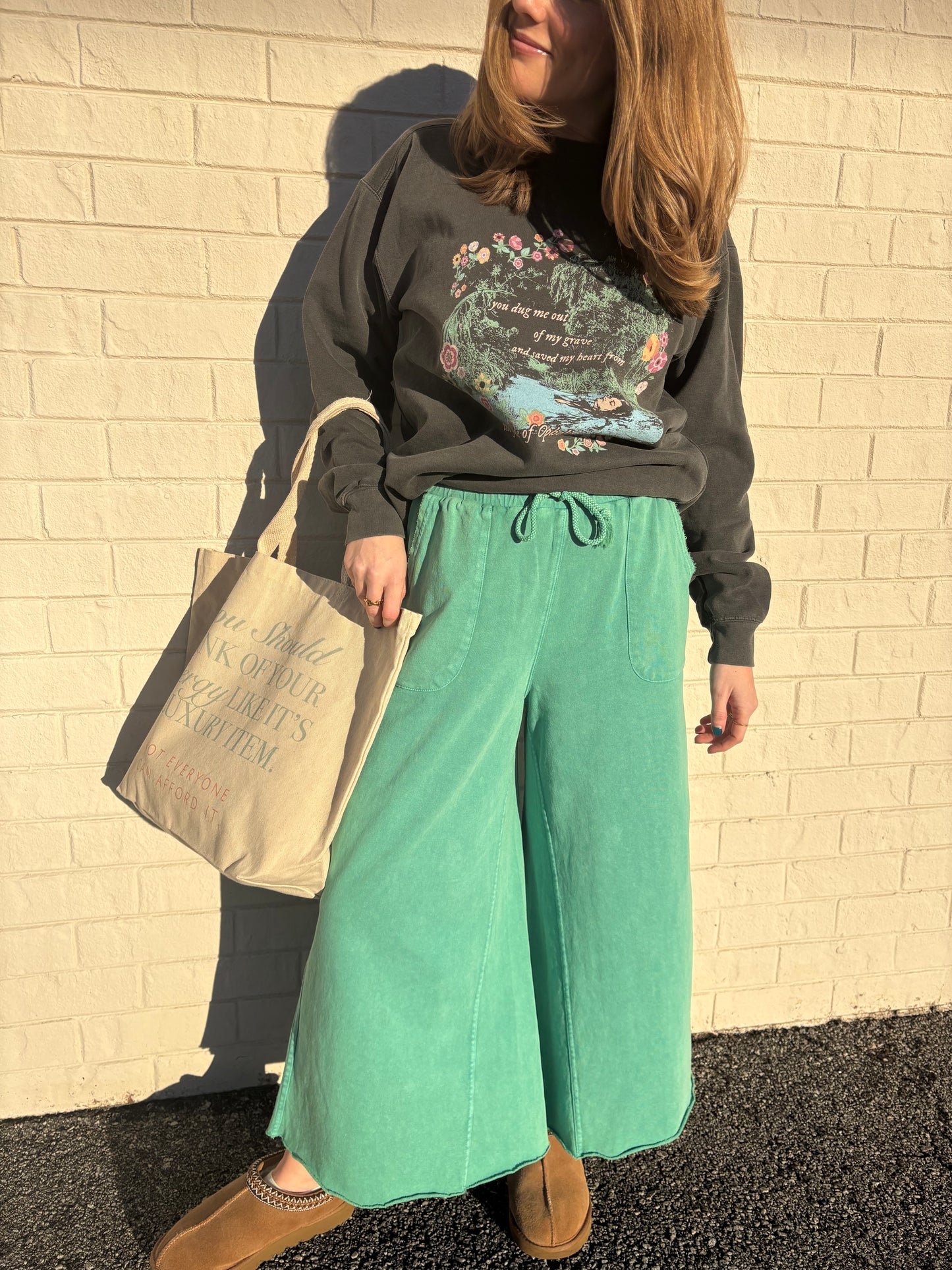 Evergreen Washed Pants