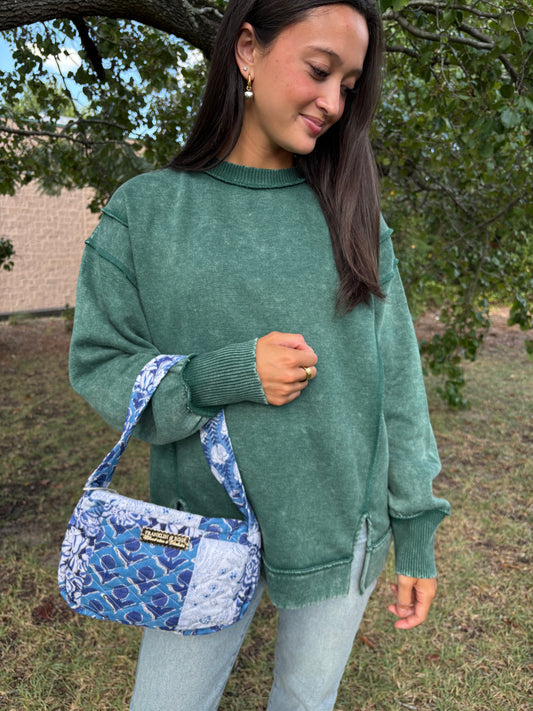 Cait Dark Green Pullover