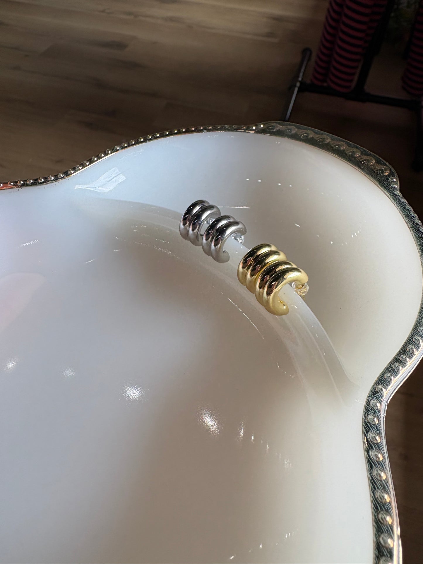 24K C Hoop Huggies